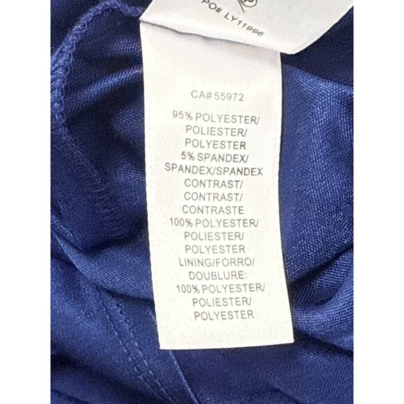 Laundry Women’s Royal Blue Gown With Beaded Asymmetrical Torso Size 10 - New - Picture 9 of 11